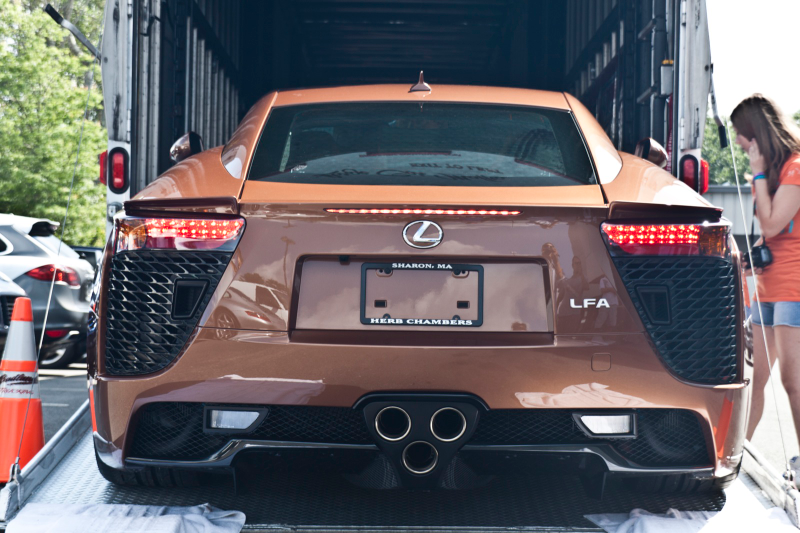 Illustration for article titled This is one brown Lexus LFA